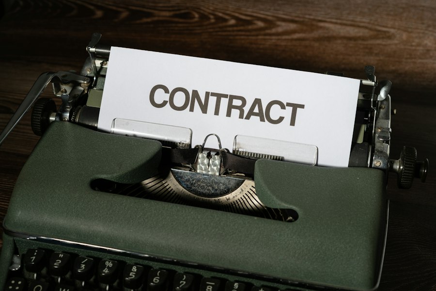 Photo contract de muncă